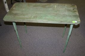 Drop Leg Table Painted Green