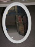 Painted White Plastic Mirror