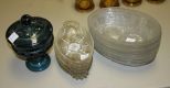 Group of Glass Including Blue Covered Dish 8