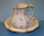 English Ironstone Bowl and Pitcher