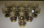 Set of Four Glasses and Set of 8 Sherbert Glasses