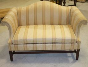 Chinese Chippendale Camel Back Settee