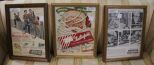 3 Framed Advertisements American Flyer Trains, Western Flyer, and Chesterfield, 11