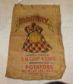 Mammy Burlap Potato Bag