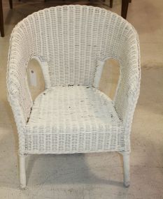 White Wicker Chair 31
