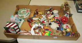 Box Lot of Christmas Ornaments