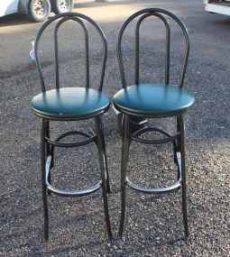 Pair of Metal Barstools