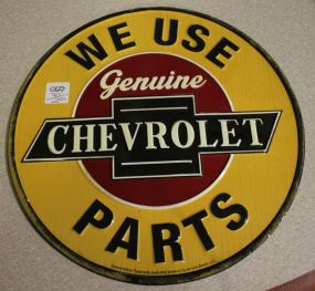 Chevrolet Parts Sign