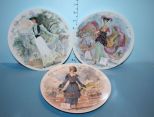 Group of Three Limited Edition Limoge Plates