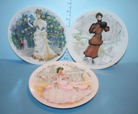 Group of Three Limited Edition Limoge Plates
