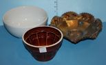 Harvest Design Pottery Mold along with Two Bowls