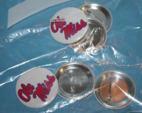 Six Ole Miss Badges/Pins