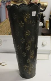Contemporary Tin Vase or Umbrella Holder