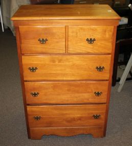Vintage Four Drawer Maple Chest