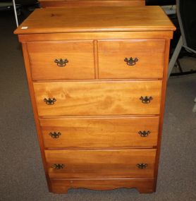 Vintage Four Drawer Maple Chest