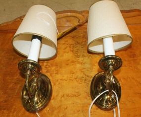 Pair of Brass Wall Sconces