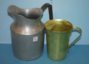 Two Aluminum Pitchers