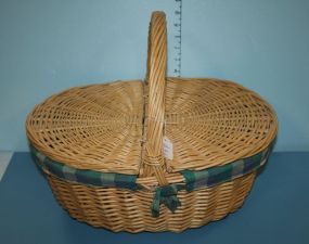 Contemporary Wicker Picnic Basket