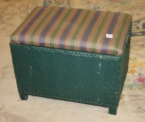 Vintage Wicker Trunk/Footstool