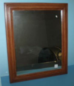 Contemporary Wood Frame Mirror