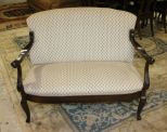 Walnut Victorian Settee