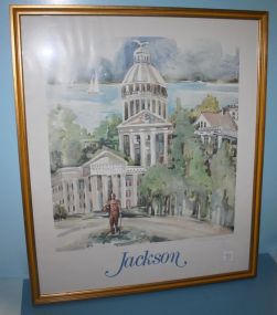Print of Watercolor of Jackson done by Jackie Meena