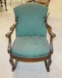 Vintage Upholstered Rocker