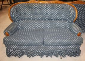 Contemporary Early American Style Upholstered Settee