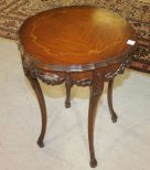 1930s Satinwood Inlay French Style Side Table