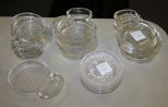 Set of Twelve Glass Coasters along with a Set of Five Glass Coasters S