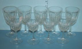 Set of Nine Stem Glasses