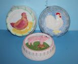 Three Handpainted Molds