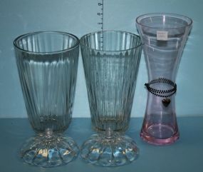 Three Glass Vases