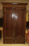 Walnut Eastlake Armoire