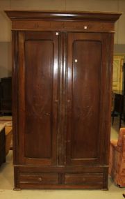 Walnut Eastlake Armoire