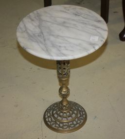 Brass Marble Top Table