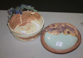 Pottery Pottery dish with lobster on side 6