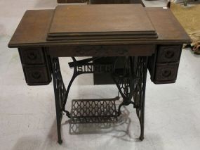 Late 19th Century Oak Sewing Machine