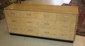 Seven Drawer Blonde Oyster Burl Henredon Dresser