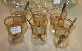 Six Glasses with Spoons