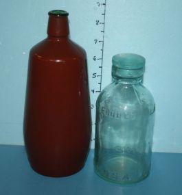 Portuguese Lanceks Bottle and Mellins Food Co. Jar