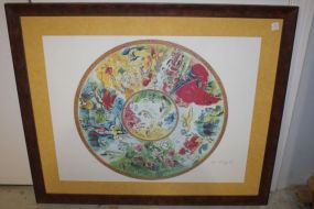 Lithograph of Pans Opera Ceiling 454/500 signed