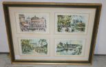 Group of Four Prints of Paris Scenes