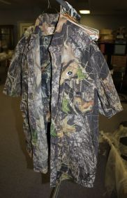 Mossy Oak Button Up and Mossy Oak Pants Button Up (extra large), Pants (large), Break-Up pattern.