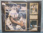 Hank Aaron Autograph Photograph MFP Reborn Inc., Certificate of Authenticity, Serial: A22531, 16