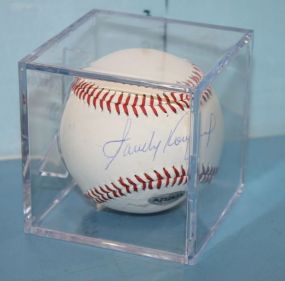 Sandy Koufax Autograph Baseball in case, Serial: A222533.