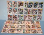 7 Sheets of Football Cards