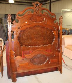 Walnut Victorian Full Sized Bed