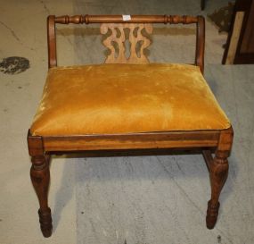 Walnut Vanity Bench