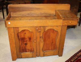 Early Two Door Dry Sink with one drawer, 40
